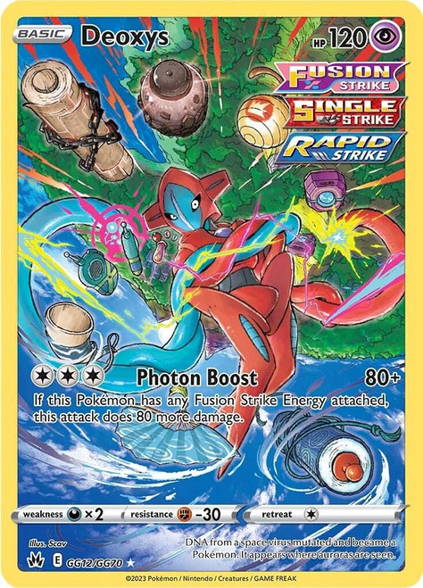 English - Sword & Shield - Crown Zenith - Singles - Deoxys #GG12