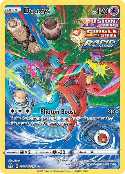 English - Sword & Shield - Crown Zenith - Singles - Deoxys #GG12