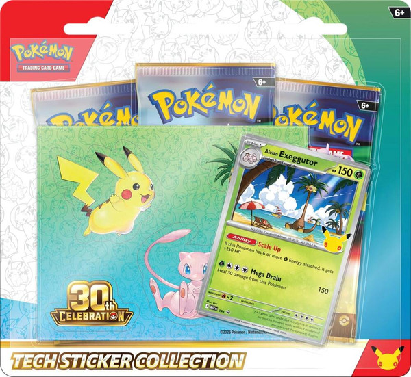 30th Celebration Tech Sticker Collection - Alolan Exeggutor