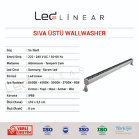 Sıva Üstü Wallwasher 150 CM - 54W Volvoşır