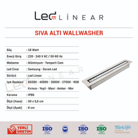 Sıva Altı Wallwasher 55 CM - 18W Volvoşır