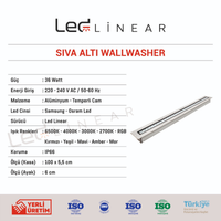 Sıva Altı Wallwasher 103 CM - 36W Volvoşır