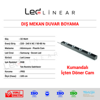 Dış Mekan Duvar Boyama 100 CM - 32W Volvoşır