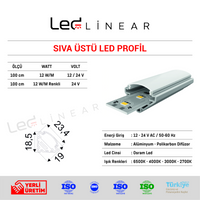 Sıva Üstü Led Profil