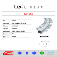 Trimless Oval Mini Bar Led