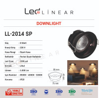 Reflektörlü LED Downlight 9W