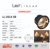Reflektörlü LED Downlight 9W