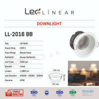 Reflektörlü LED Downlight 18W
