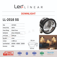 Reflektörlü LED Downlight 18W