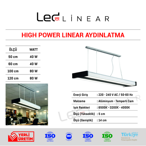 High Power Sarkıt Linear Aydınlatma