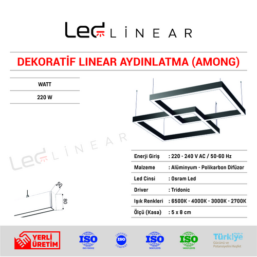 Among Dekoratif Linear Aydınlatma