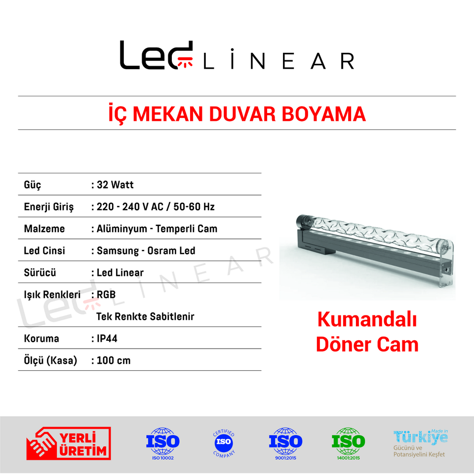 İç Mekan Duvar Boyama 100 CM - 32W Volvoşır