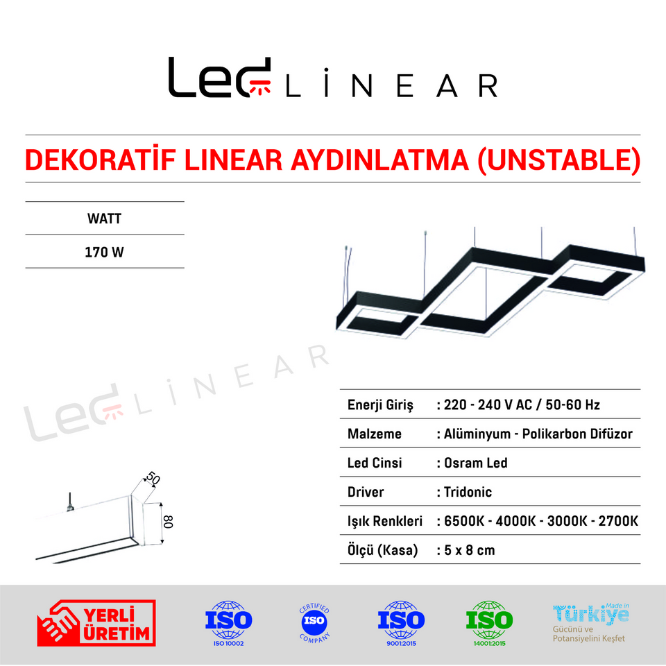 Unstable Dekoratif Linear Aydınlatma