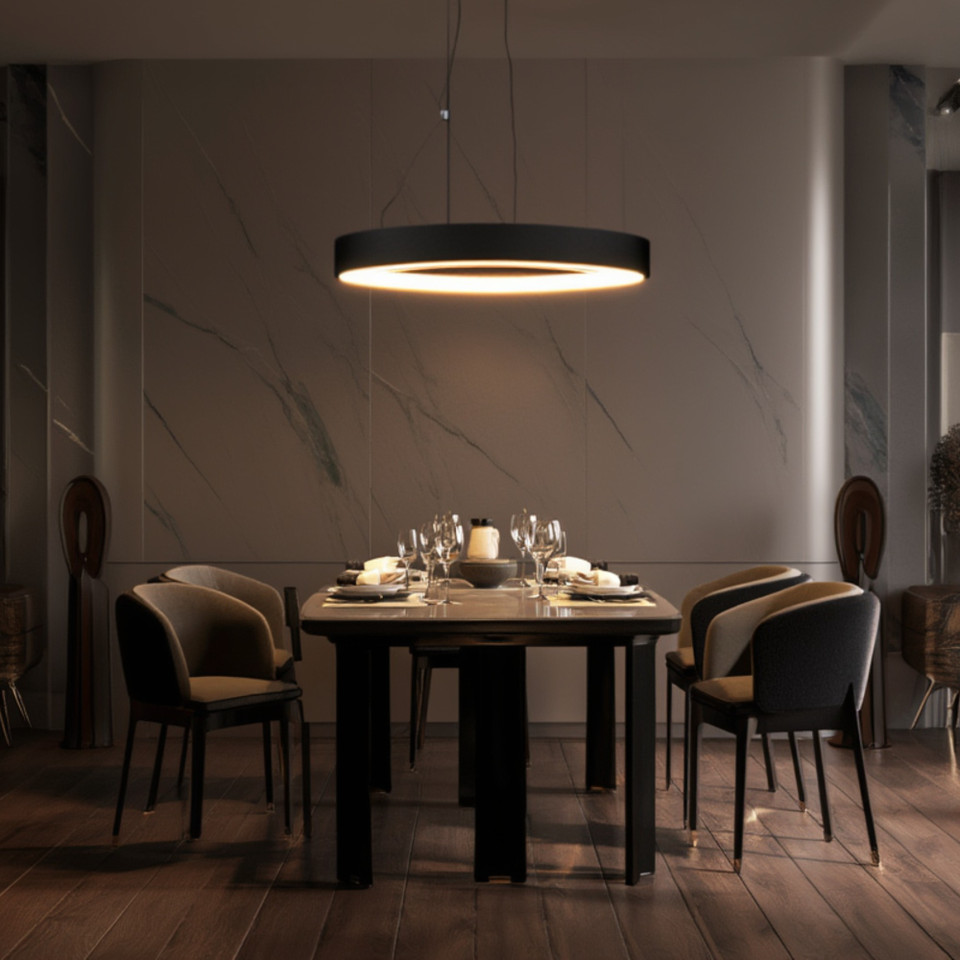 Yuvarlak Simit Linear Aydınlatma 50x50 Kasa