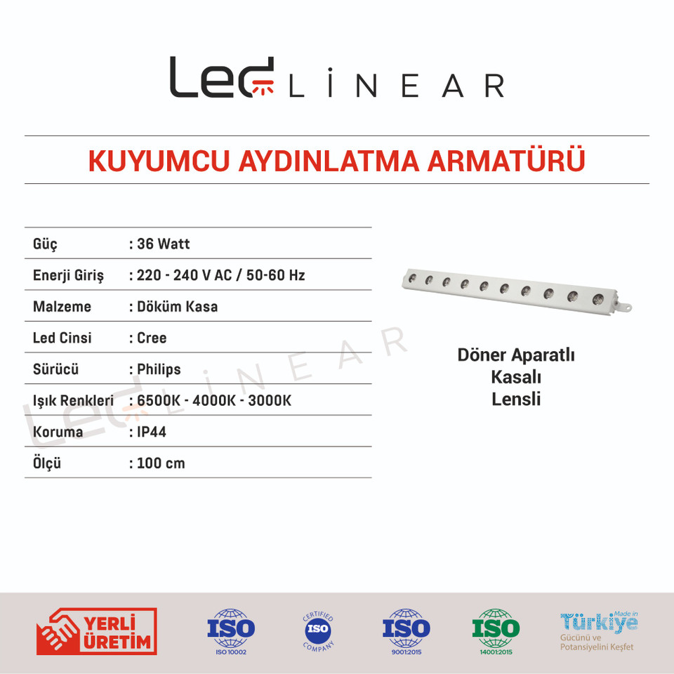 Kuyumcu Aydınlatma Armatürü Döner Aparatlı