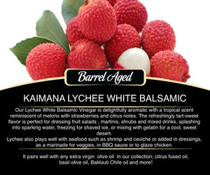 Kaimana Lychee White Balsamic Vinegar