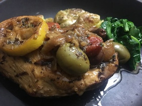 Braised Chicken and Olives Braised Chicken and Olives