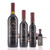 Four different size bottles of Tarpon Springs Dark Chocolate Dark Balsamic Vinegar
