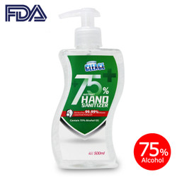 ハンドサニタイザー 500ml（アルコール度数 75%）/ Instant Hand Sanitizer (Contain 75% Alcohol Gel) 500ml