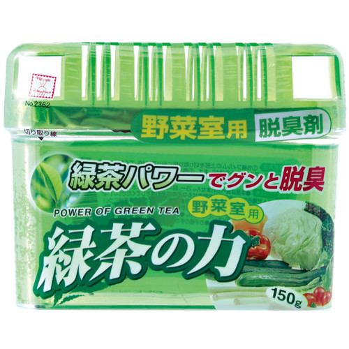 緑茶の力　野菜室用　脱臭剤　150ｇ / GREEN TEA REFRIGERATOR VEGETABLE DRAWER DEODORIZER(150G)