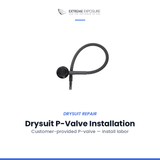 Drysuit P-Valve Installation - Customer Provided at Extreme Exposure in High Springs, FL