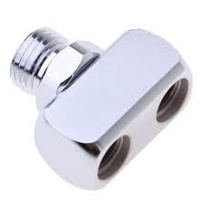 Y-BLOCK Adapter M to 2 F (LP Reg Hose 3/8)