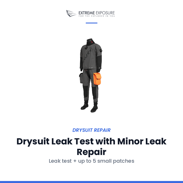 Drysuit Leak Test with Minor Leak Repair at Extreme Exposure in High Springs, FL