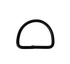 D-Ring 2" Aluminum Black Hard-coat