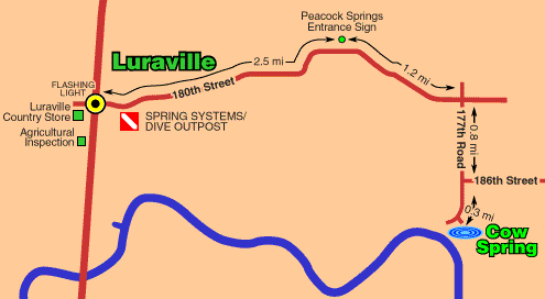 Map to Cow Springs