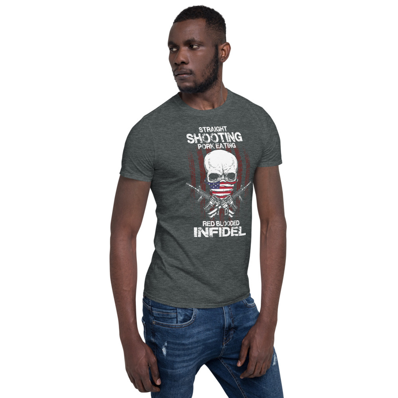 Red Infidel Short-Sleeve Unisex T-Shirt Meach's Military Memorabilia & More