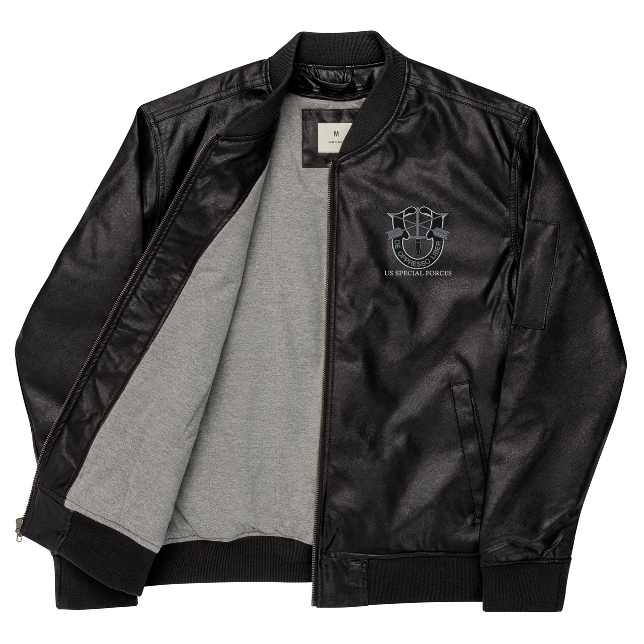 US Special Forces Leather Bomber Jacket - Meach's Military