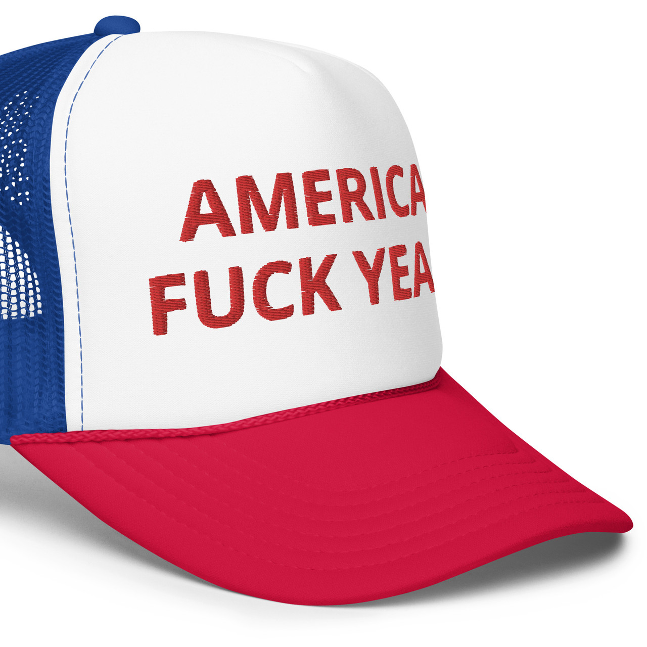fuck my life キャップ　ホワイト AMERICA FUCK YEAH Foam trucker hat - Meach's Military Memorabilia