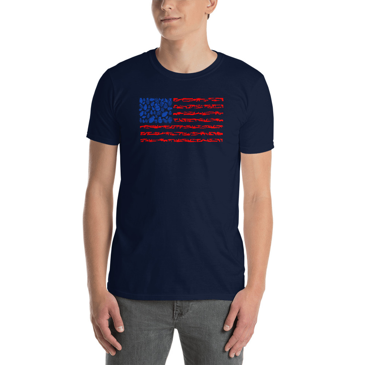Weapon Flag Short-Sleeve Unisex T-Shirt - Meach's Military Memorabilia ...