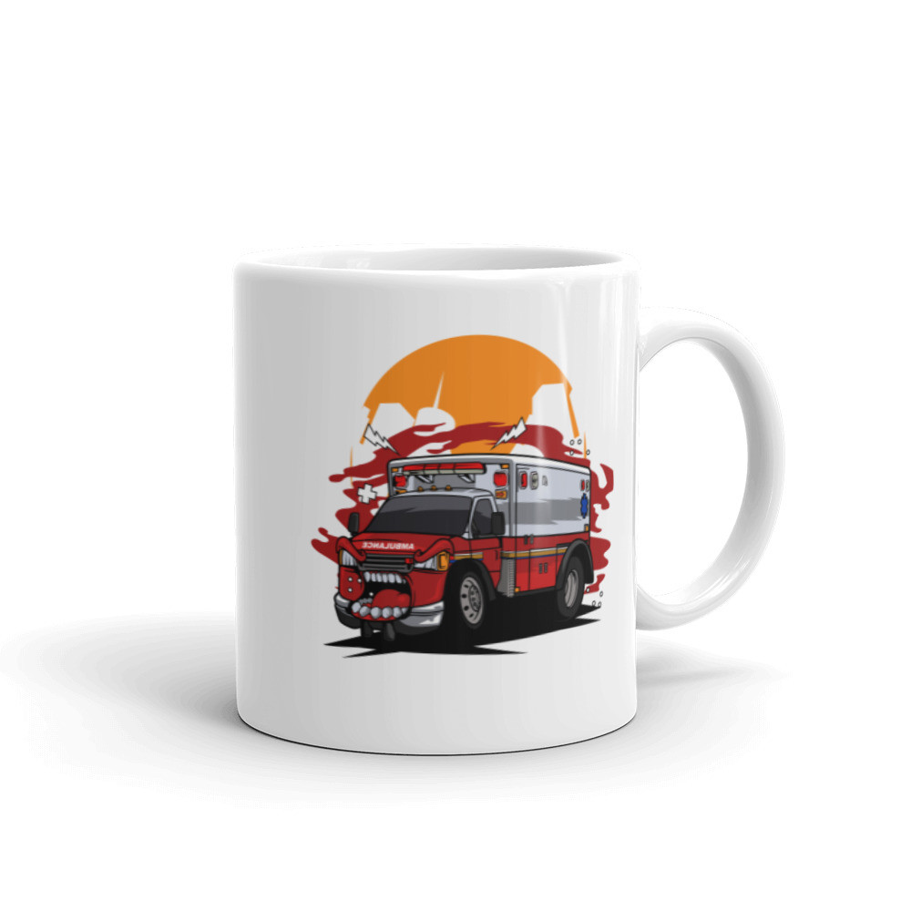 Ambulance Monster Car Mug - Meach's Military Memorabilia & More