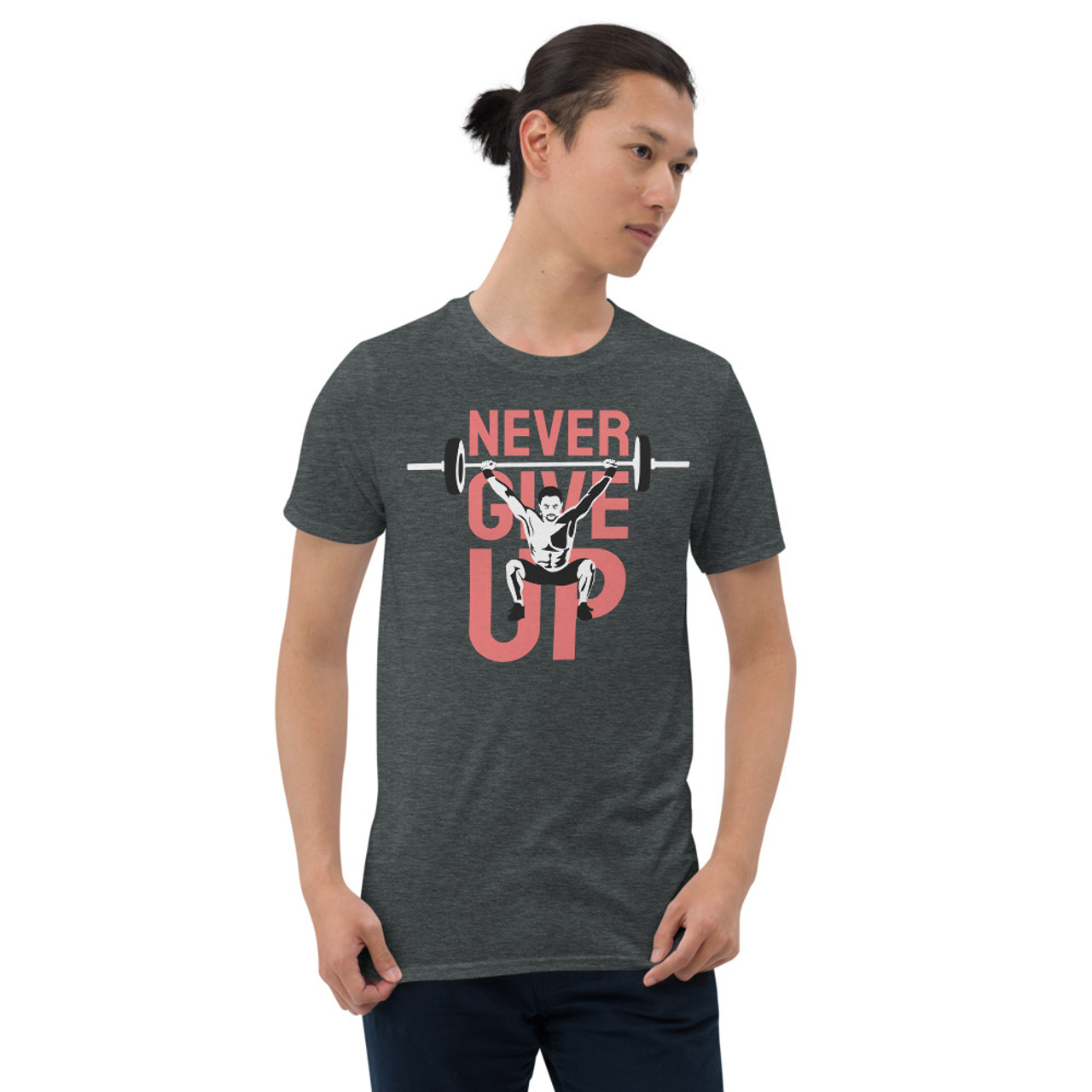 Never Give Up (Lift) (Option 2) Short-Sleeve Unisex T-Shirt