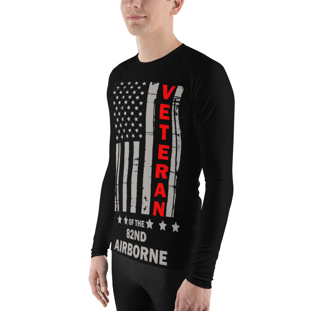 Veteran of the 82nd Airborne Men's Rash Guard - Meach's Military ...