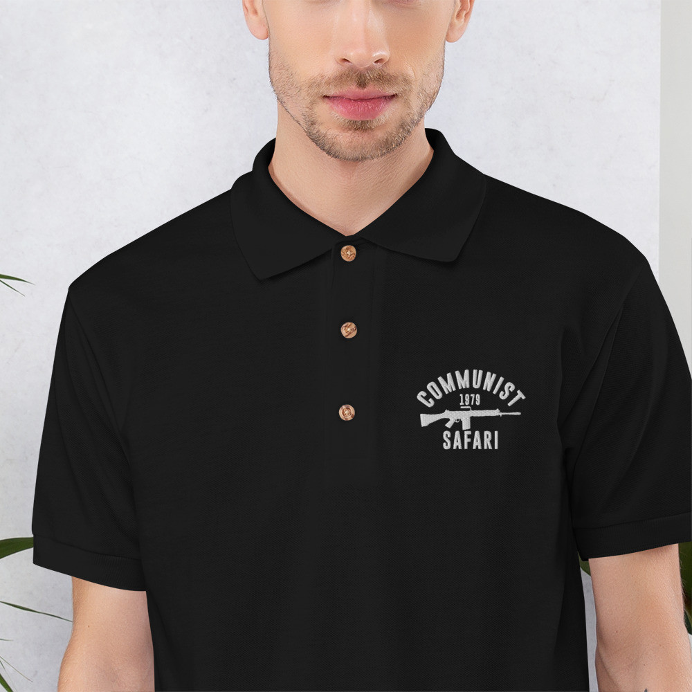 Communist Safari Embroidered Polo Shirt 