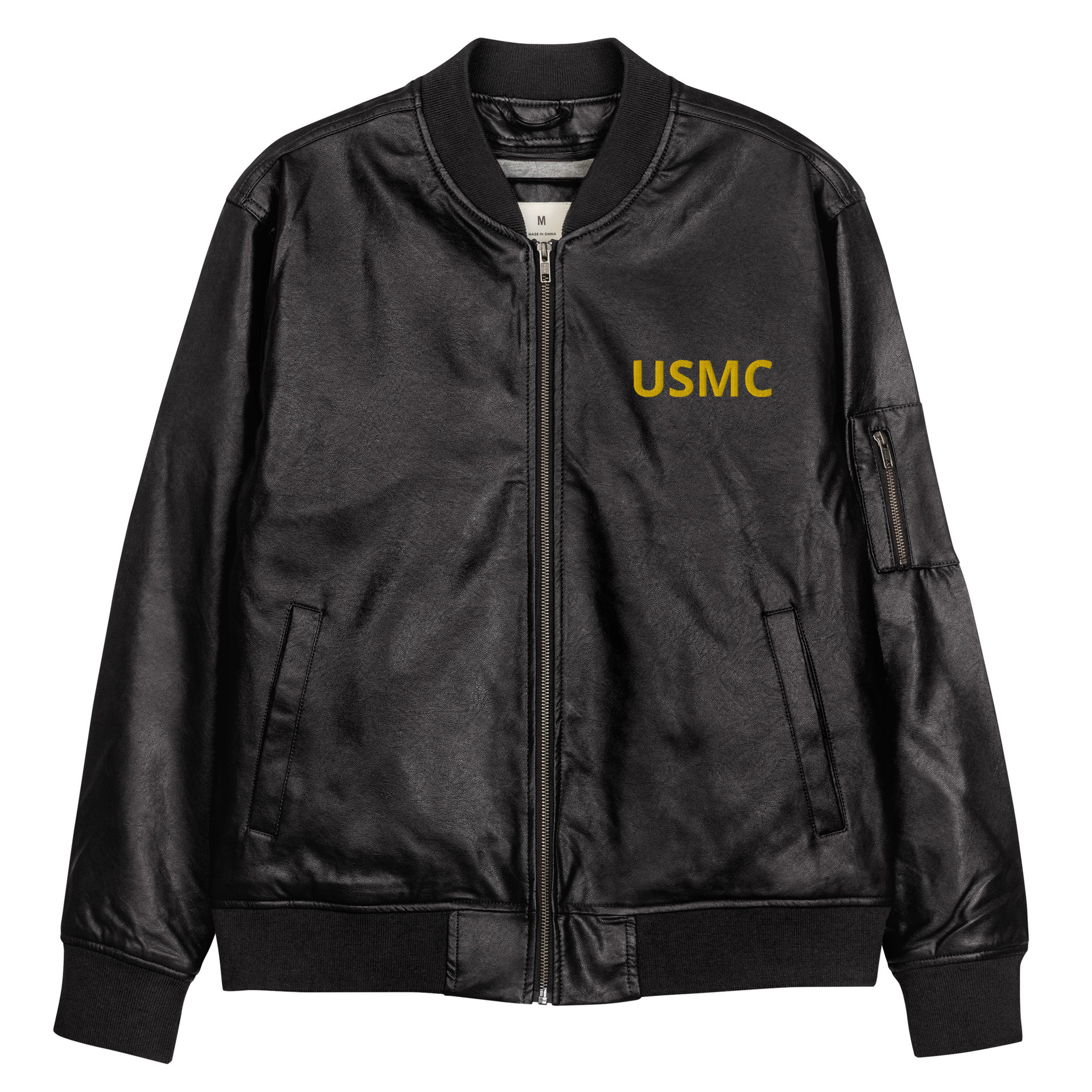 USMC Leather Bomber Jacket Meach's Military Memorabilia & More