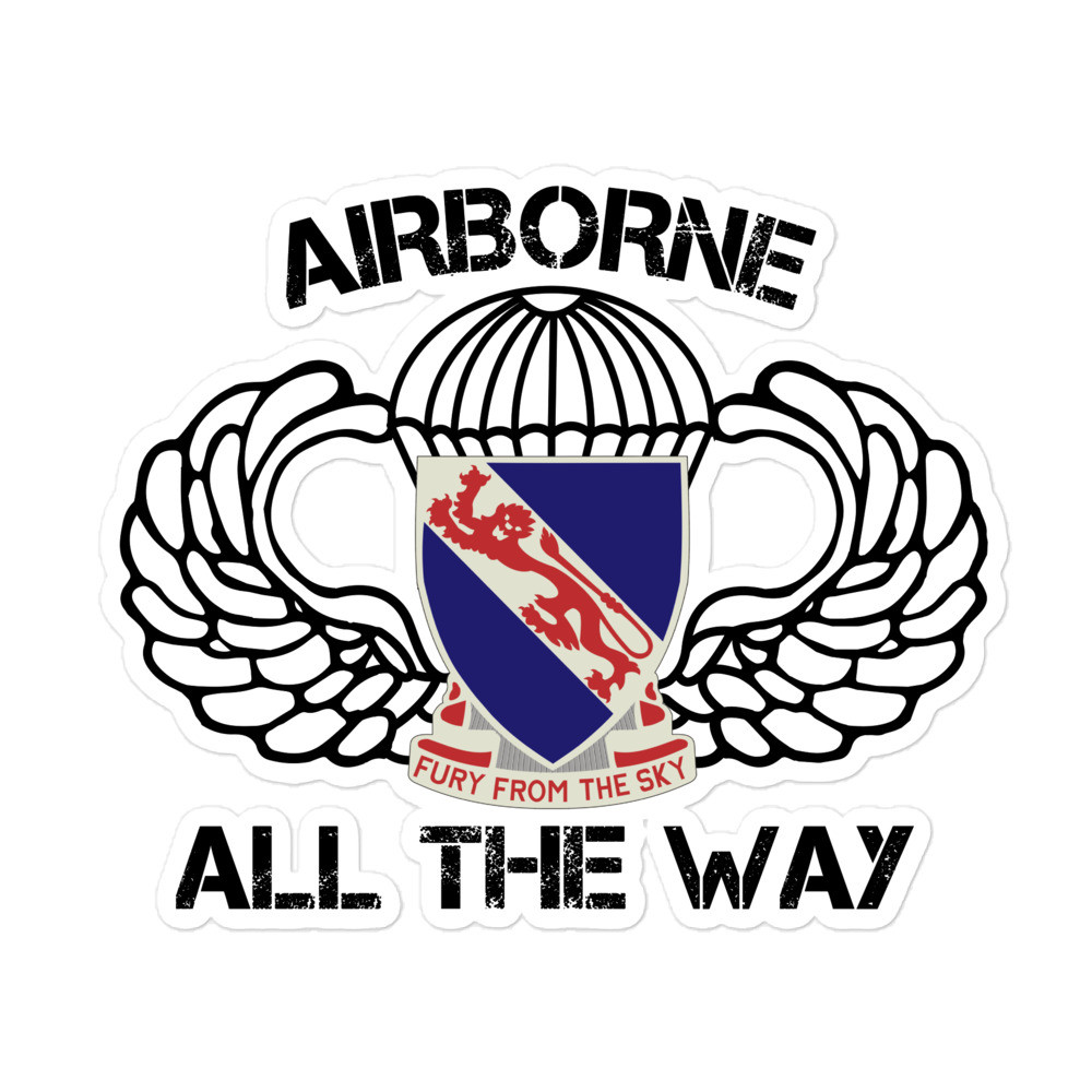 508 Airborne All the Way Bubble-free sticker - Meach's Military ...