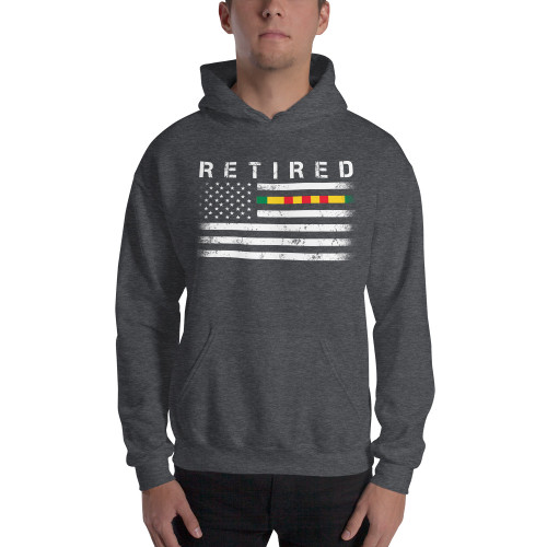 Retired Vietnam Veteran (Flag) Unisex Hoodie