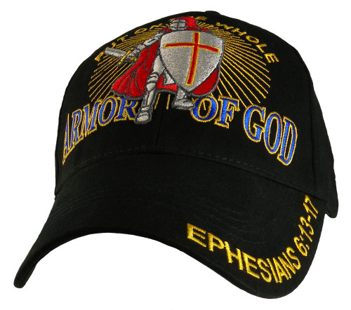 ARMOR OF GOD W/KNIGHT Baseball Cap