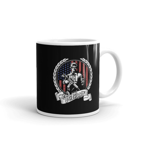 Veteran Seal White glossy mug