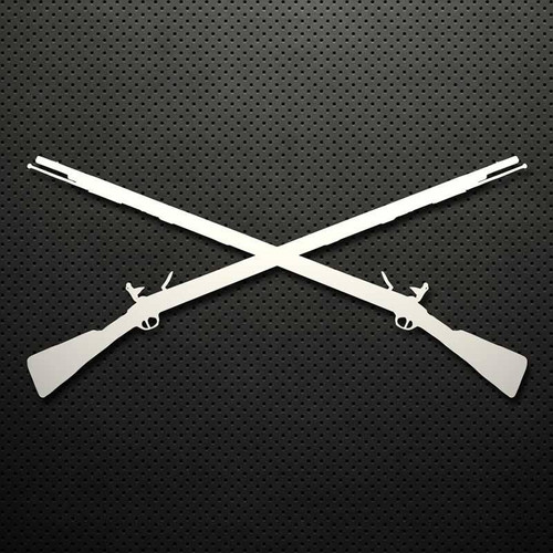 Infantry Cross Rifle Decal (3x6 inch)