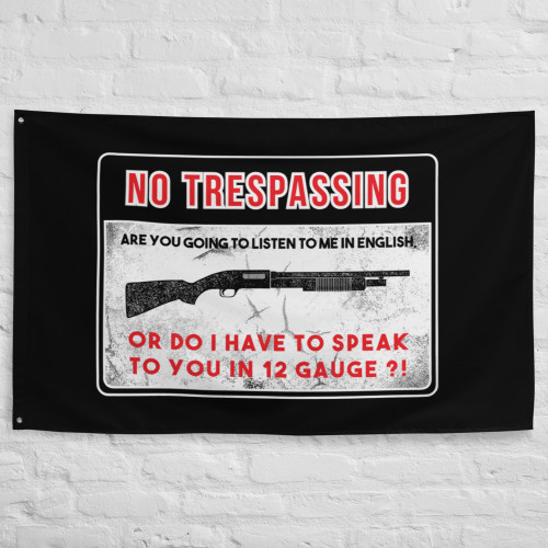 No Trespassing Banner