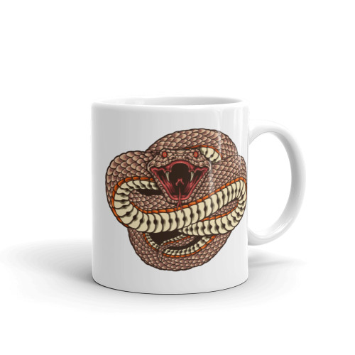Viper White glossy mug