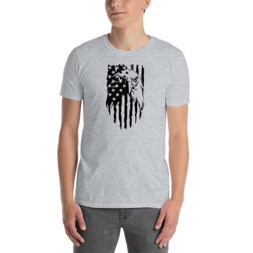 Bald Eagle Flag Short-Sleeve Unisex T-Shirt
