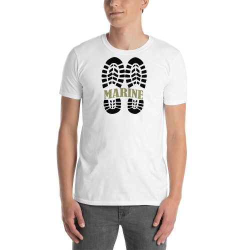 Marine Boot Print Short-Sleeve Unisex T-Shirt