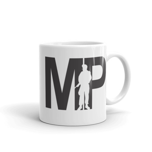 MP (Military Police) White glossy mug