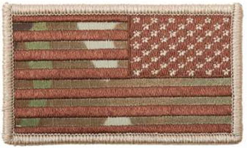 American Flag Patch (Multicam)(Reverse)