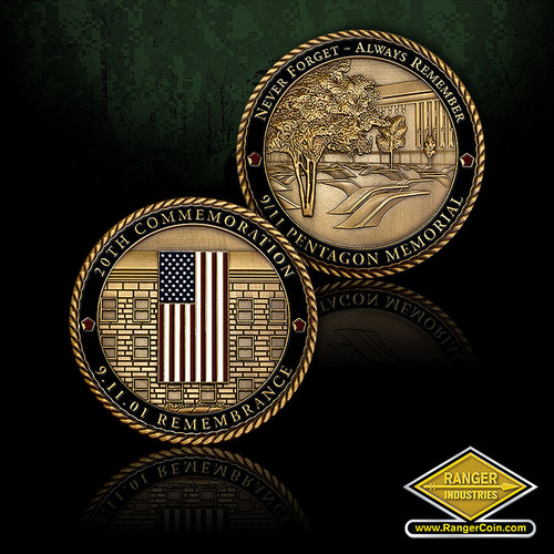 9-11 Pentagon Remembrance Challenge Coin